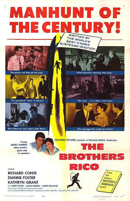Братья Рико (1957) постер