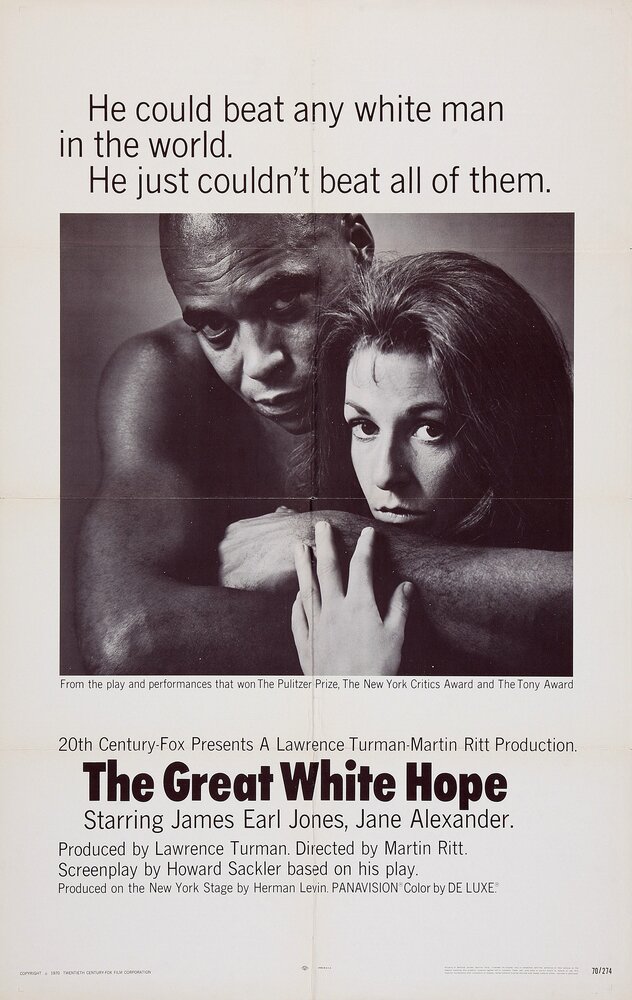 Большая белая надежда (1970) постер