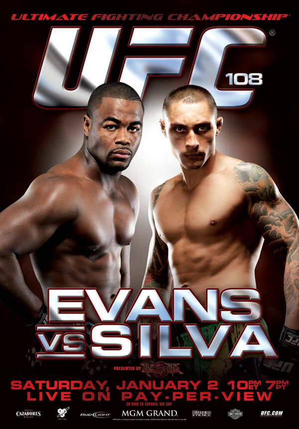 UFC 108: Evans vs. Silva (2010) постер