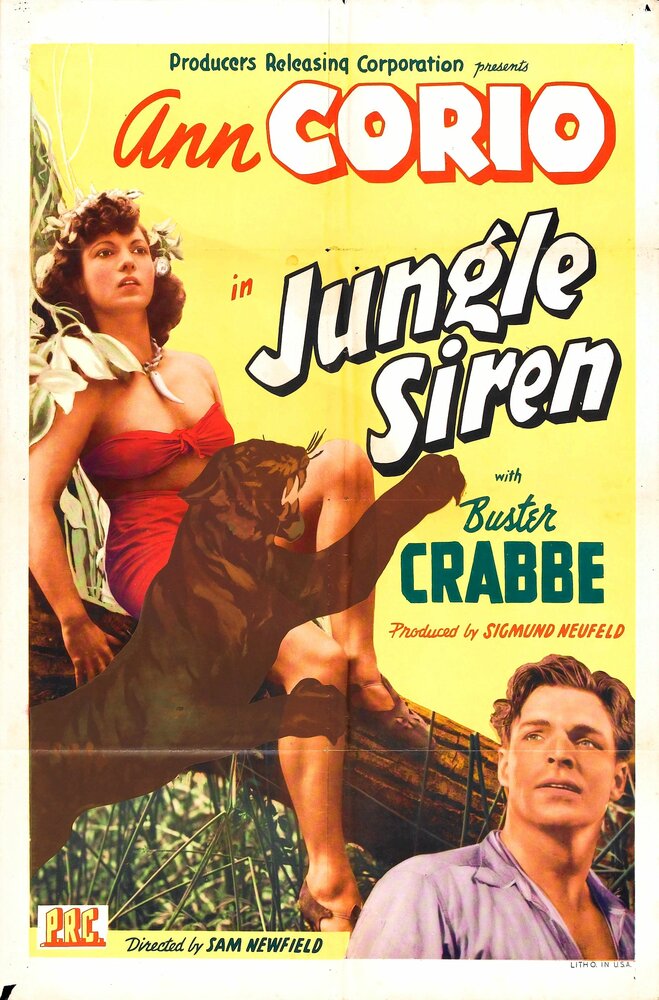 Сирена из джунглей (1942) постер