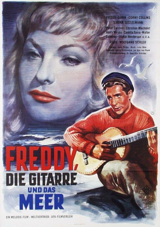 Фредди, гитара и море (1959) постер