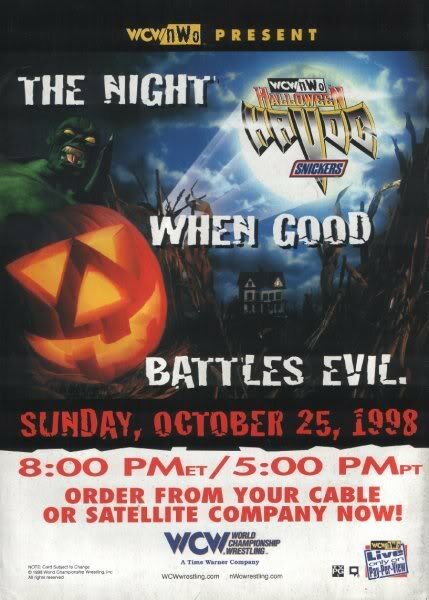 WCW Разрушение на Хэллоуин (1998) постер