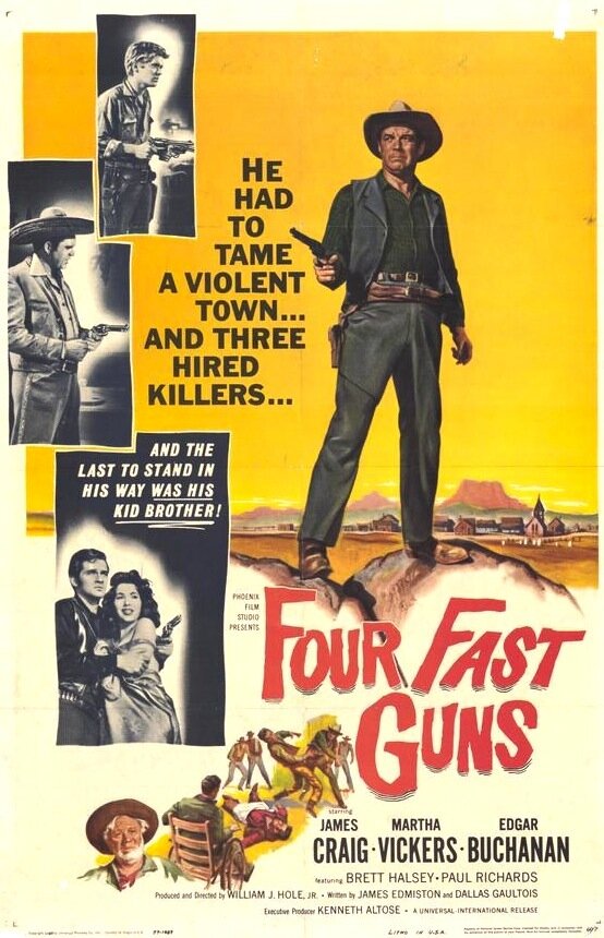 Четыре быстрых стрелка (1960) постер