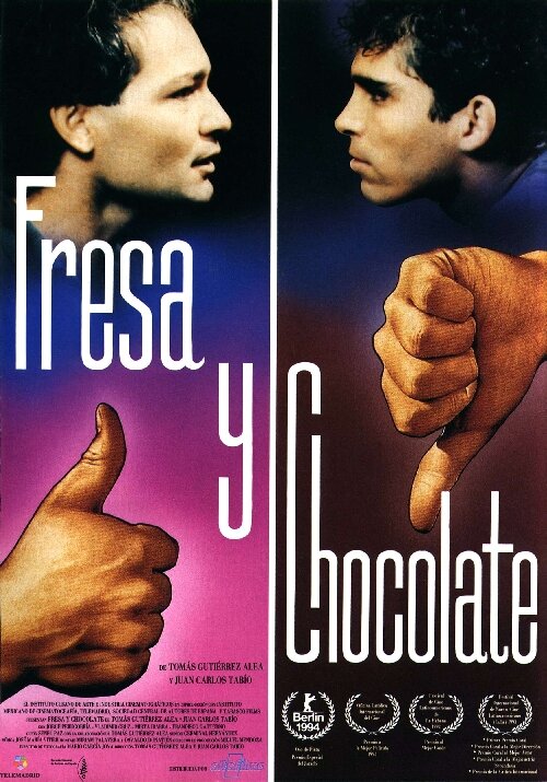 Клубничное и шоколадное (1993) постер
