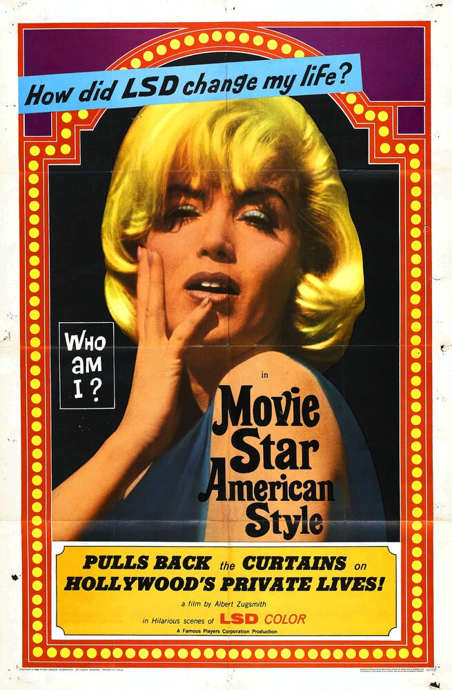 Movie Star, American Style or; LSD, I Hate You (1966) постер