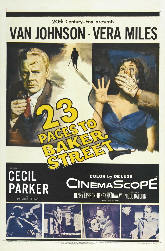 Двадцать три шага по Бейкер Стрит (1956) постер
