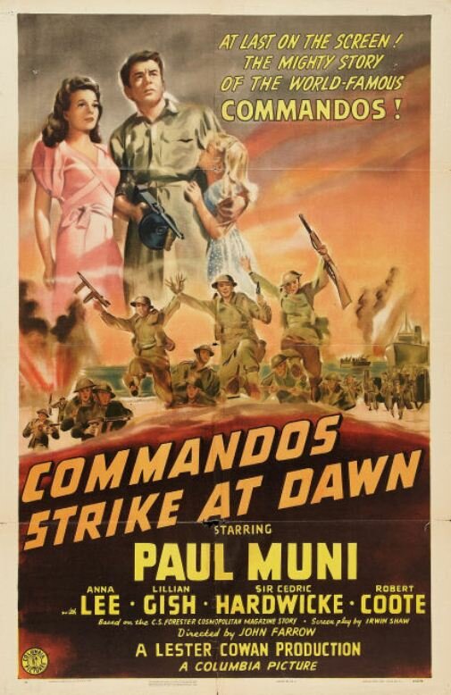 Коммандос атакуют на рассвете (1942) постер